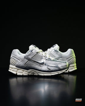 NK Mesh Layered Retro Runner White Silver Grey