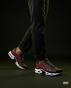 NK Mesh Layered Tiger-Stripe Runner Black Red White