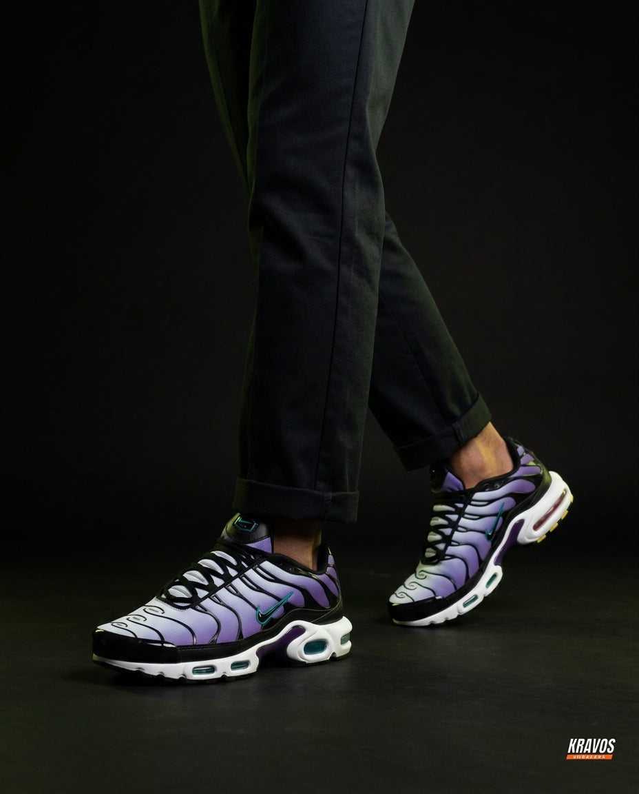 NK Mesh Layered Tiger-Stripe Runner Purple White Black