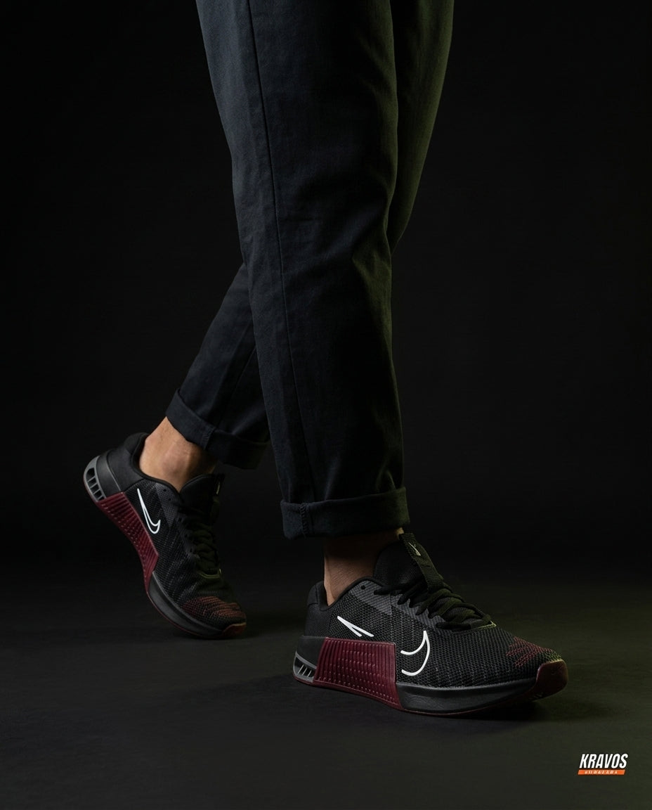 NK Mesh Layered Training Trainer Black Burgundy
