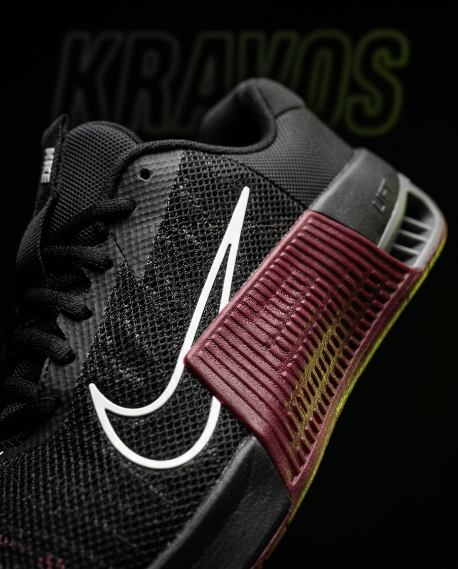 NK Mesh Layered Training Trainer Black Burgundy