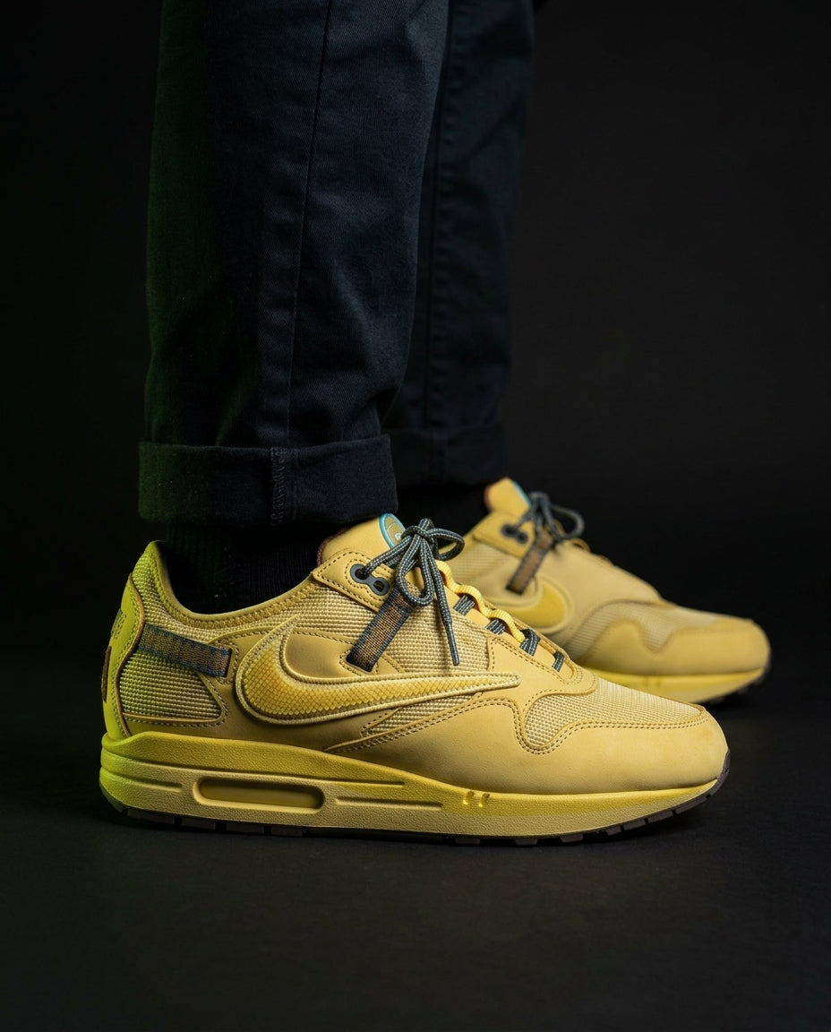 NK Mesh Mudguard Toe Trainer Yellow Grey