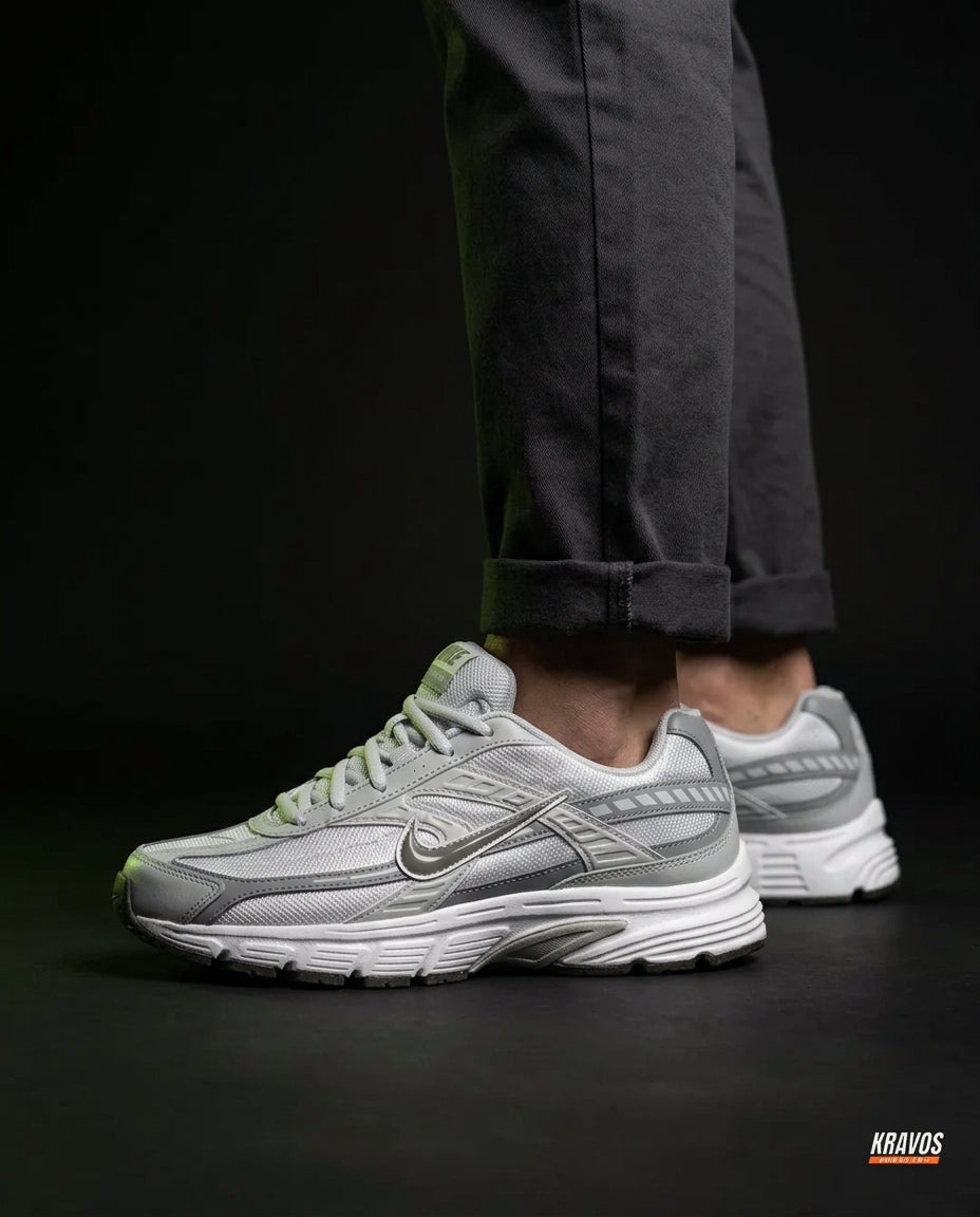 NK Mesh Panelled Retro Runner Grey White