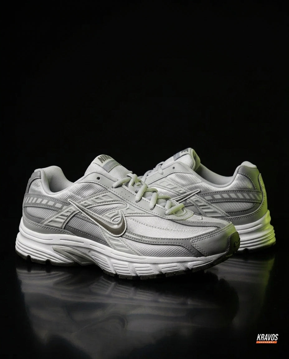 NK Mesh Panelled Retro Runner Grey White
