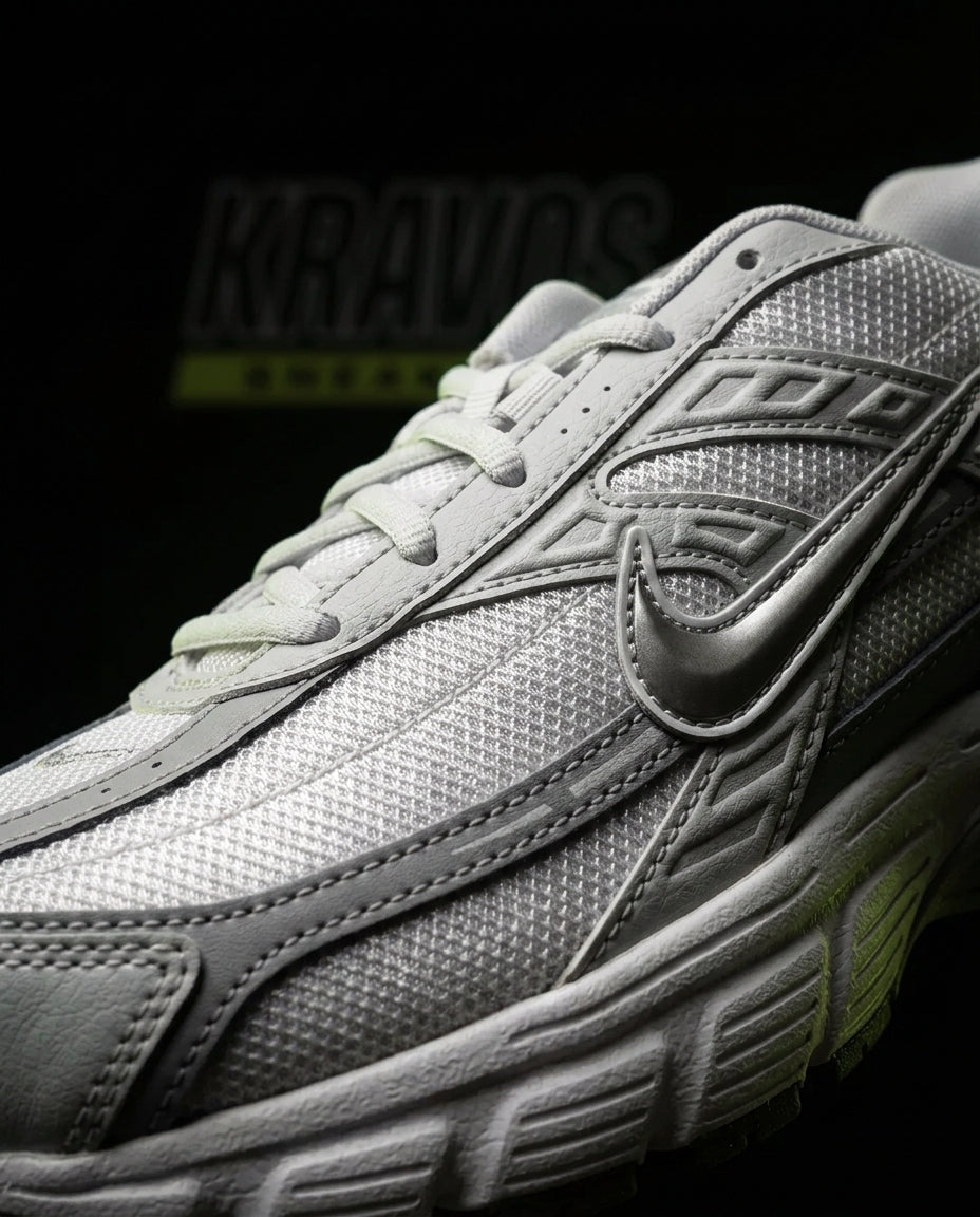NK Mesh Panelled Retro Runner Grey White