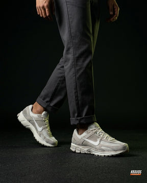 NK Mesh Ribbed-Panel Runner Trainer Grey White