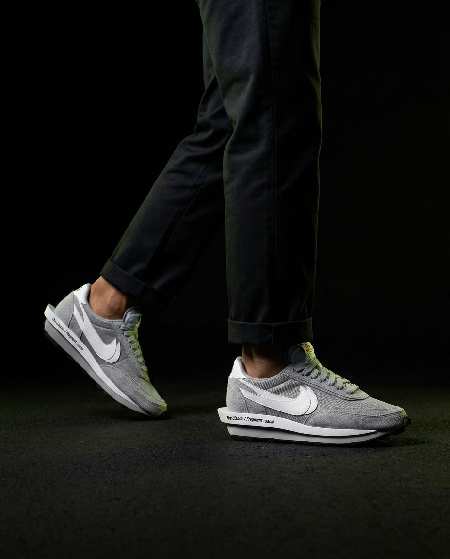 NK Mesh Suede Layered Waffle Runner