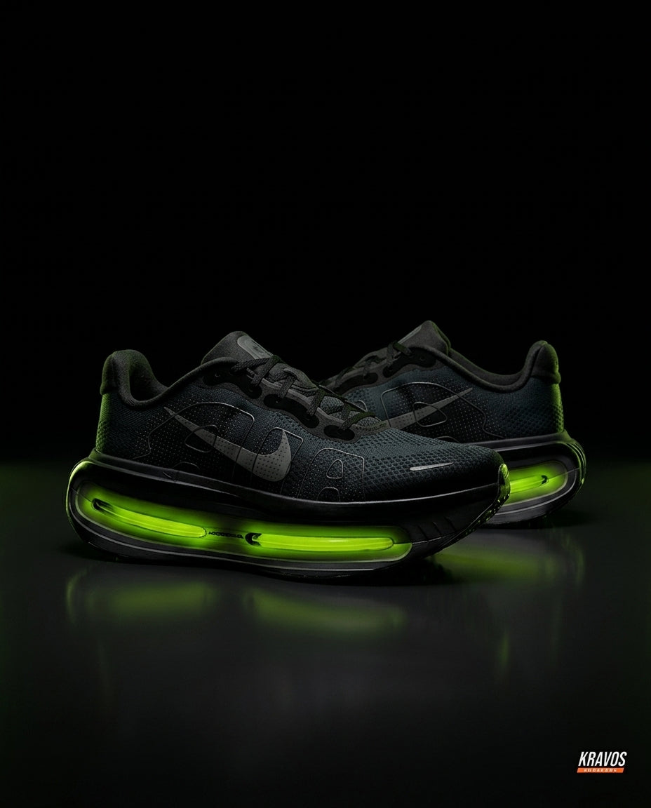 NK Mesh Visible-Airbag Running Trainer Black Volt