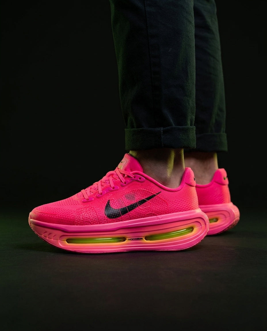NK Mesh Visible-Airbag Running Trainer Pink Volt
