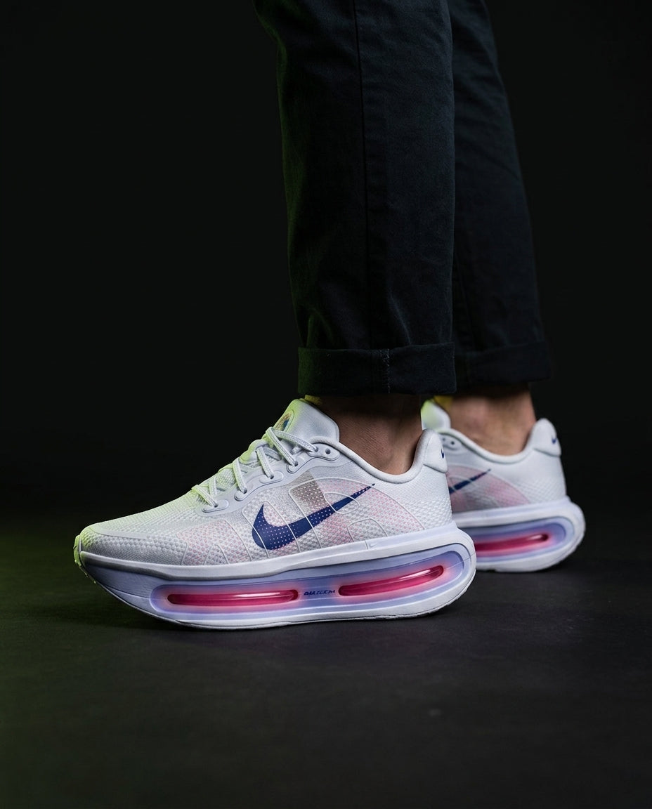 NK Mesh Visible-Airbag Running Trainer White Blue Pink