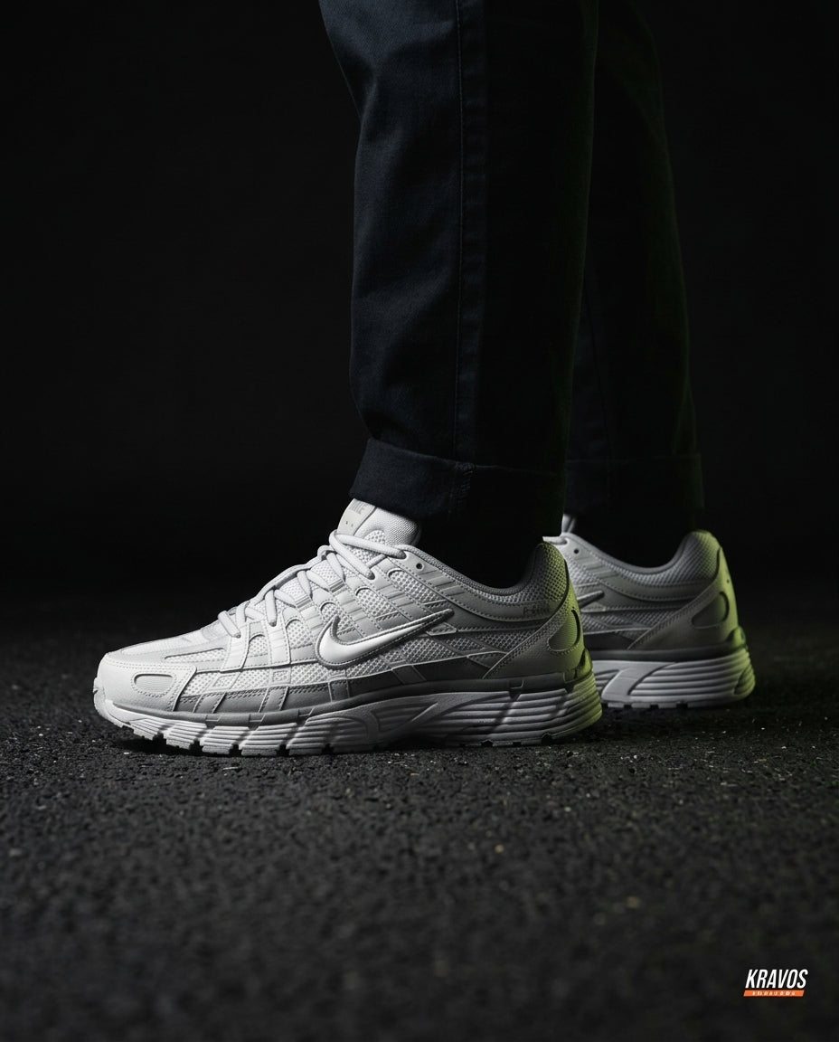 NK P-6000 Mesh Layered Runner Grey White