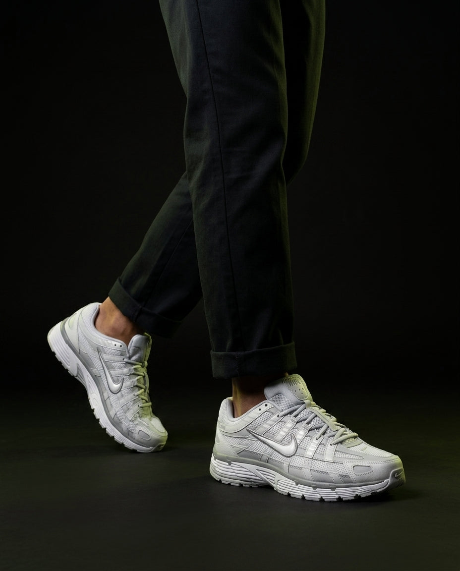 NK P-6000 Mesh Layered Runner Grey White