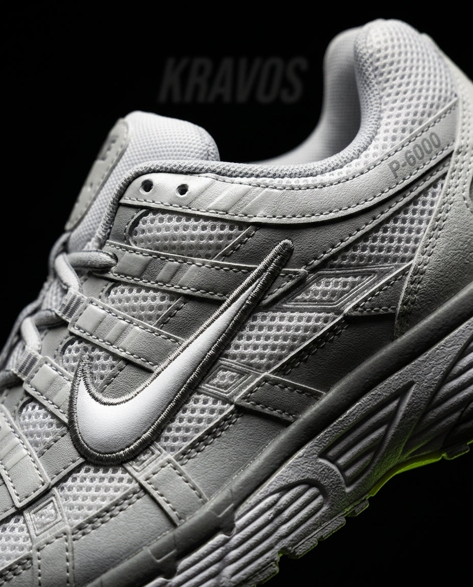 NK P-6000 Mesh Layered Runner Grey White