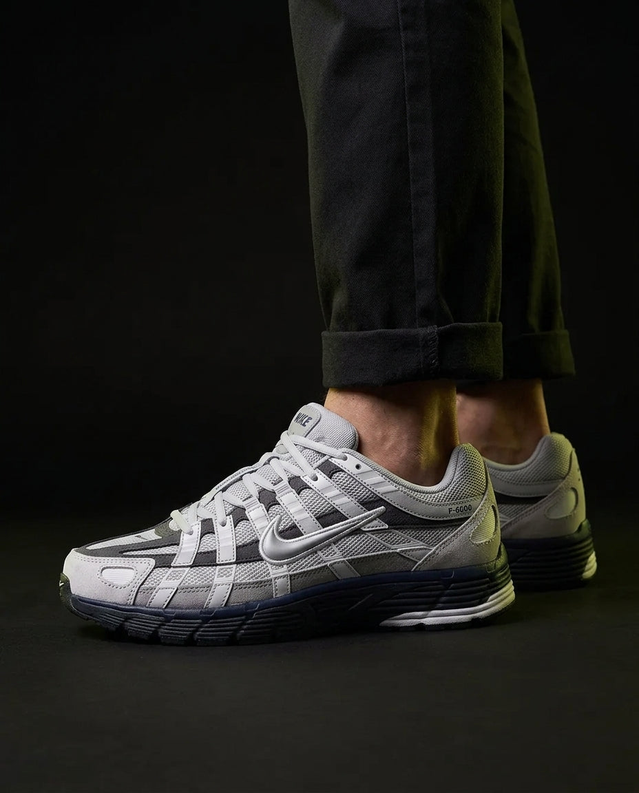NK P-6000 Mesh Layered Runner Grey White Navy