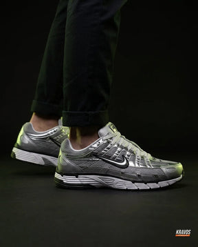 NK P-6000 Mesh Layered Runner Metallic Silver Black