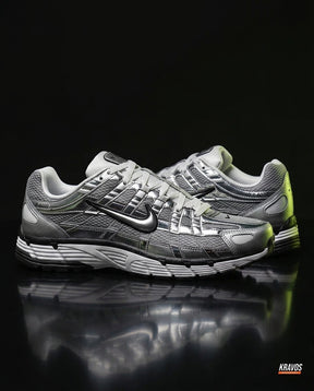 NK P-6000 Mesh Layered Runner Metallic Silver Black