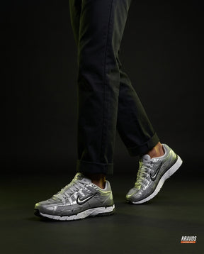 NK P-6000 Mesh Layered Runner Metallic Silver Black