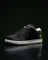 NK Pony-Hair Textured Skate Trainer Black White