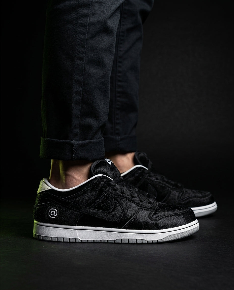 NK Pony-Hair Textured Skate Trainer