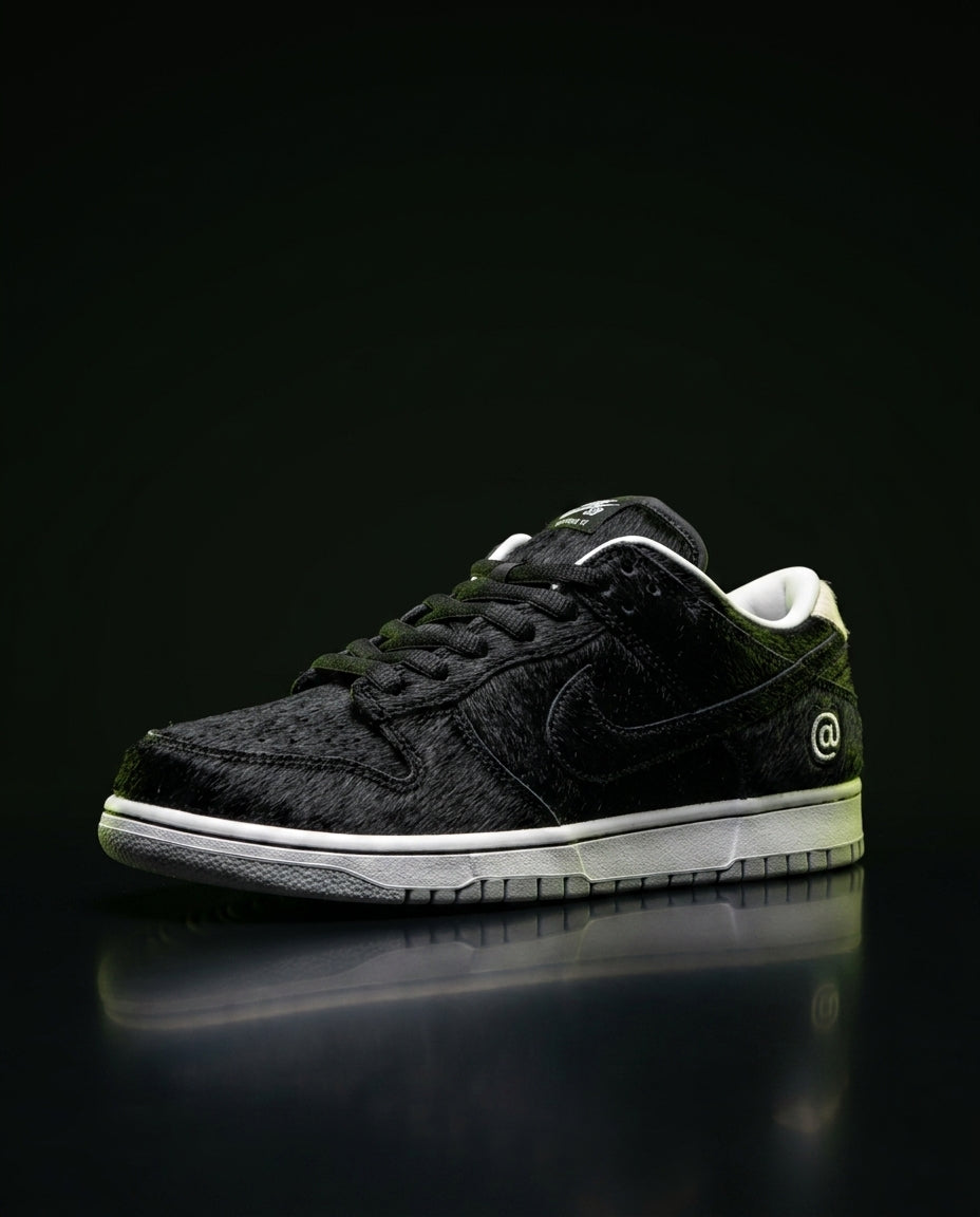 NK Pony-Hair Textured Skate Trainer