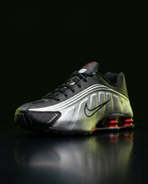 NK R4 Leather Caged Runner Black Silver Red
