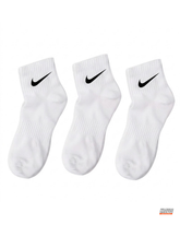 NK Ribbed Cotton Ankle Socks White Black #whiteblack