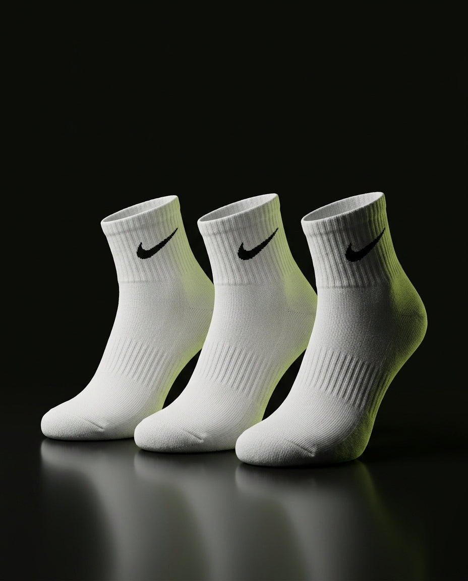 NK Ribbed Cotton Ankle Socks