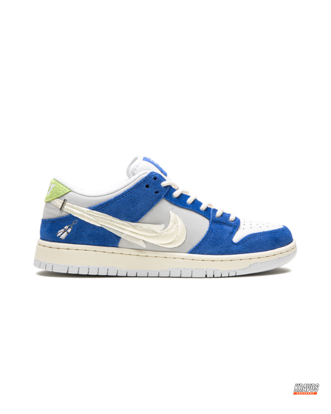 NK Suede Curved-Swoosh Skate Trainer