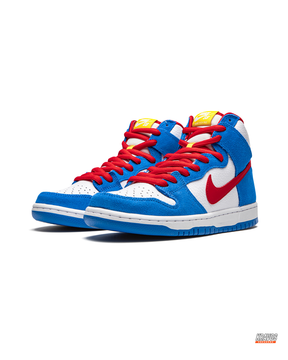 NK Suede Diagonal-Strap High Trainer