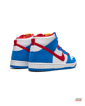 NK Suede Diagonal-Strap High Trainer