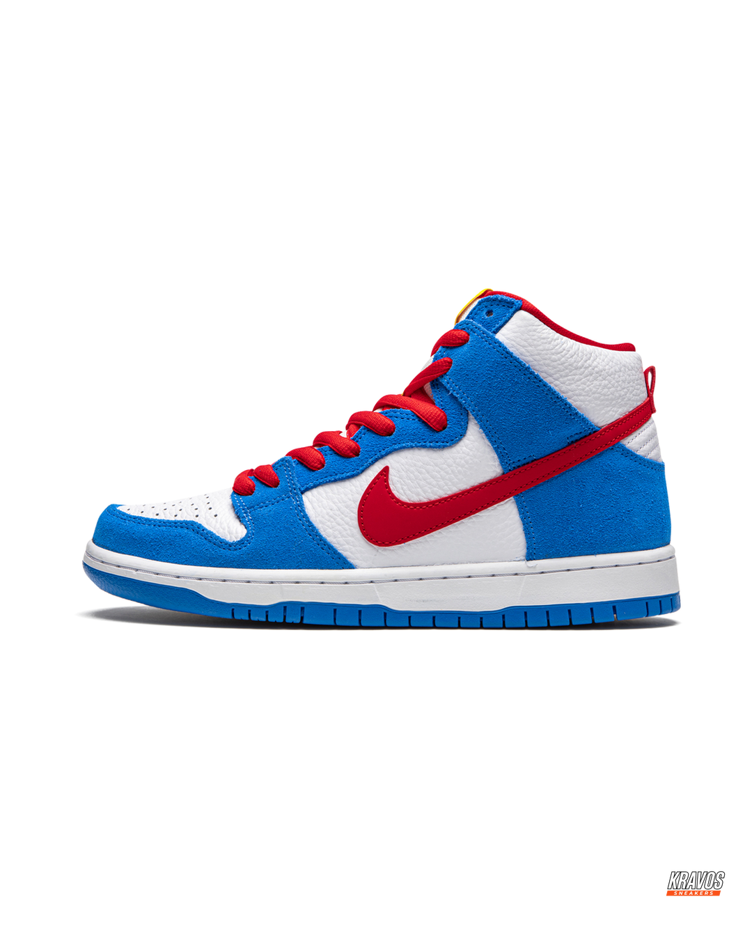 NK Suede Diagonal-Strap High Trainer