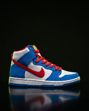 NK Suede Diagonal-Strap High Trainer