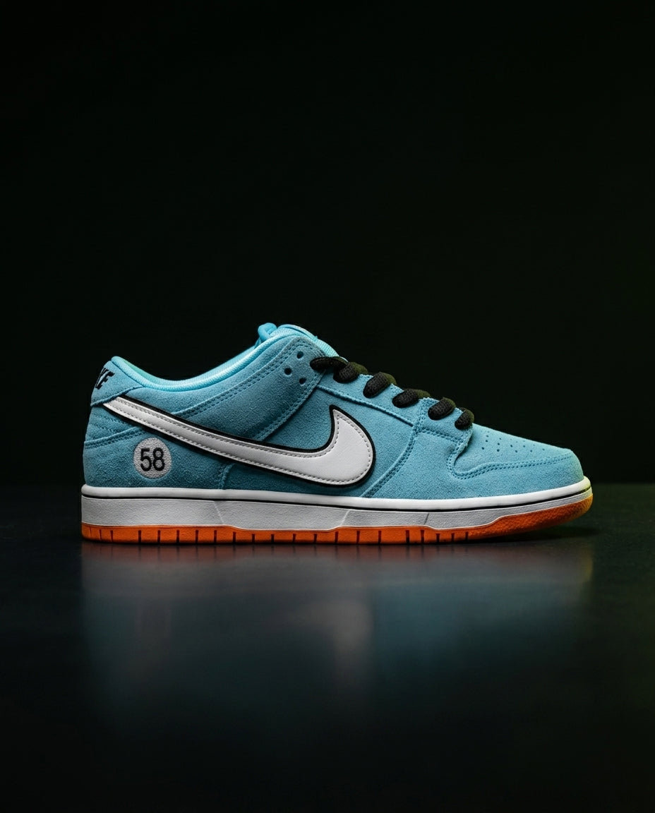 NK Suede Orange-Sole Skate Low