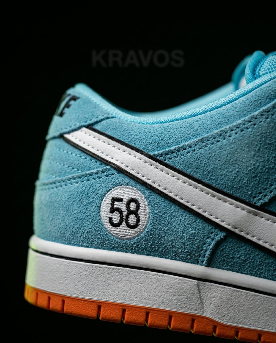 NK Suede Orange-Sole Skate Low