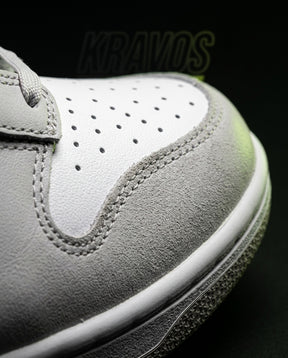 NK Suede Panelled High-Top Trainer White Grey