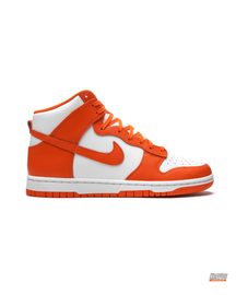 NK Suede Panelled High-Top Trainer White Orange #whiteorange