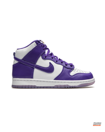NK Suede Panelled High-Top Trainer White Purple #whitepurple