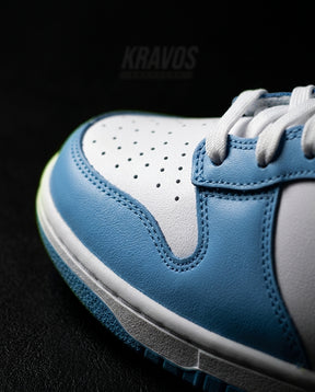 NK Suede Panelled High-Top Trainer White University Blue