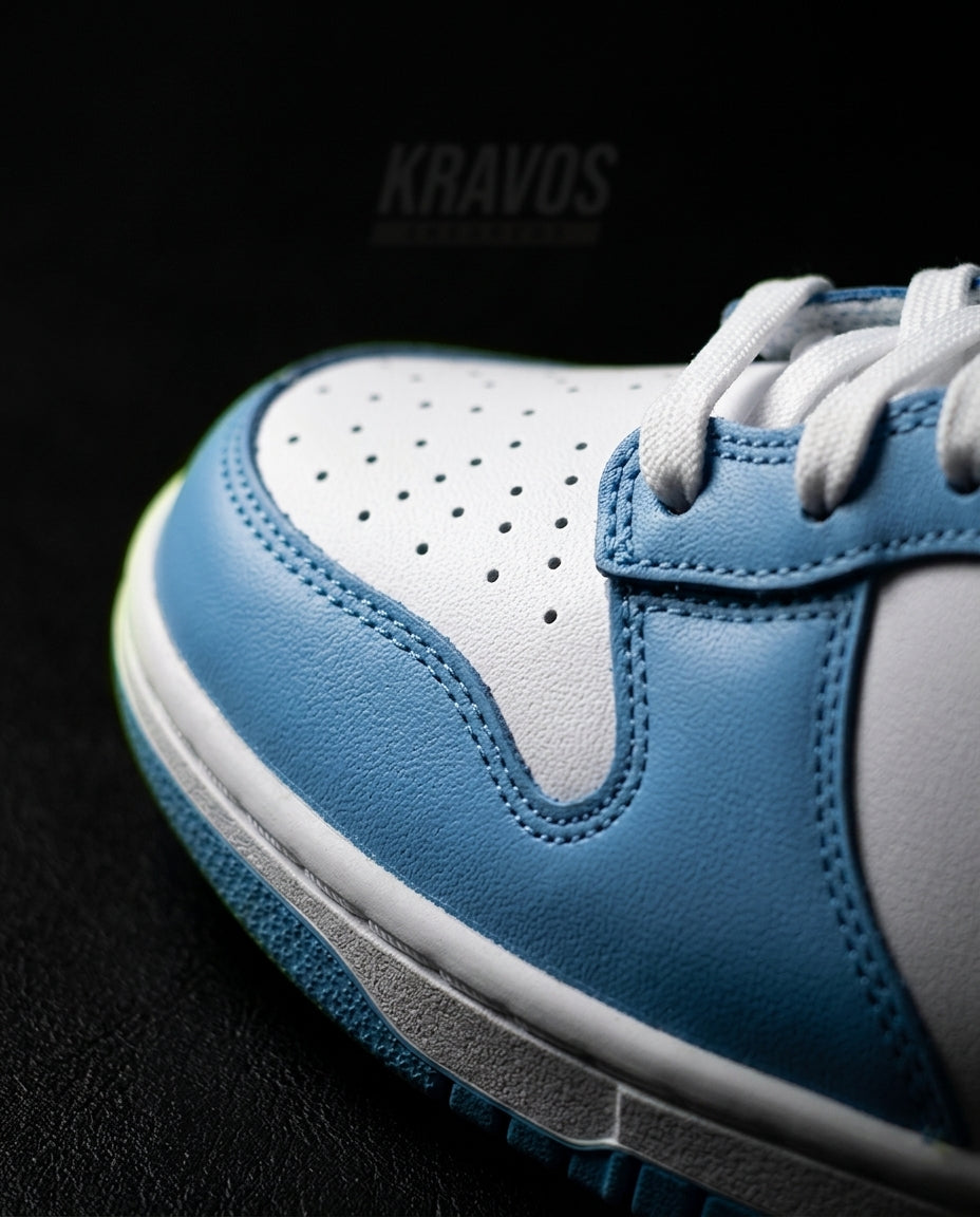 NK Suede Panelled High-Top Trainer White University Blue