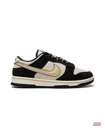 NK Suede Panelled Low Trainer Black Cream Gold #blackcreamgold