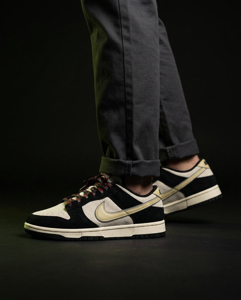 NK Suede Panelled Low Trainer