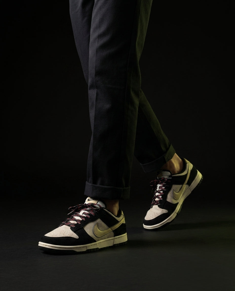 NK Suede Panelled Low Trainer