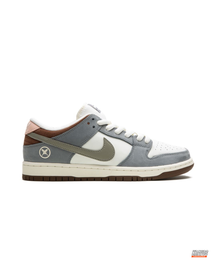 NK Suede Panelled Skate Low Grey White Brown #greywhitebrown