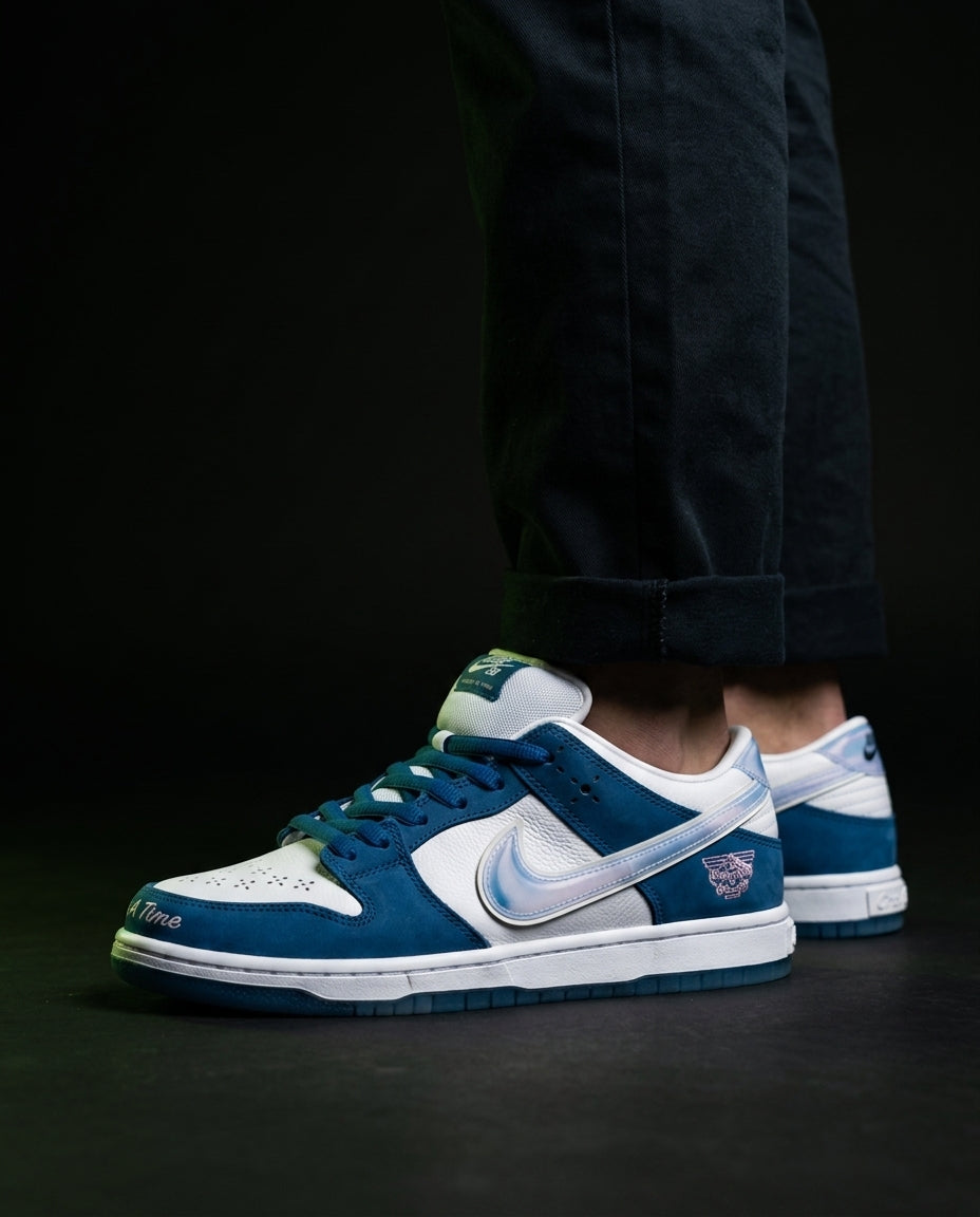 NK Suede Panelled Skate Trainer