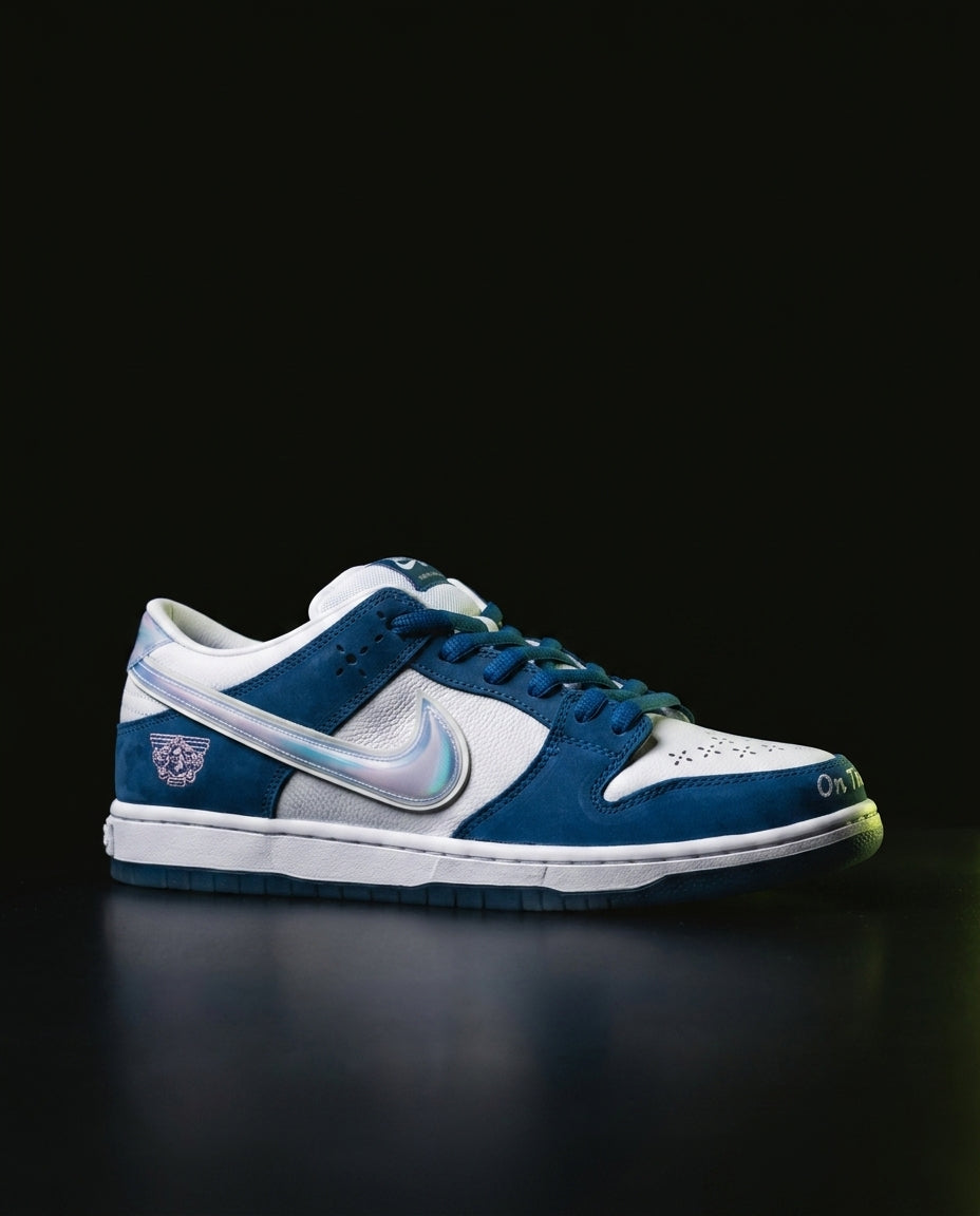 NK Suede Panelled Skate Trainer