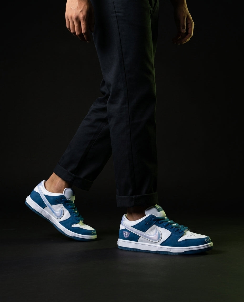 NK Suede Panelled Skate Trainer