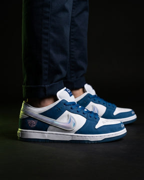 NK Suede Perforated-Toe Skate Trainer