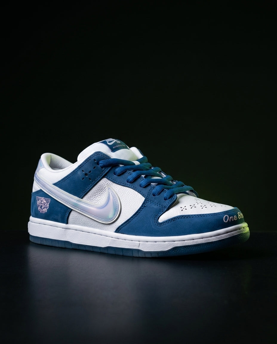 NK Suede Perforated-Toe Skate Trainer