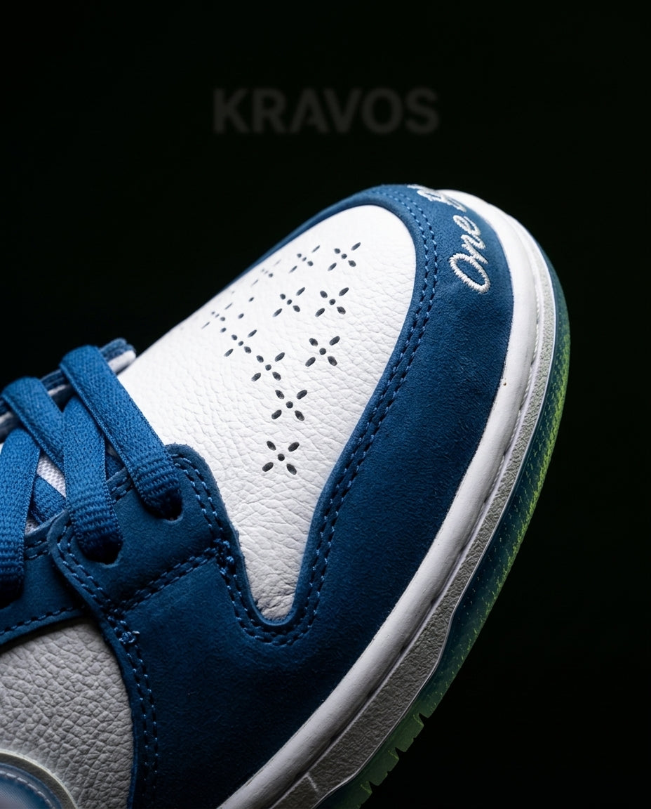 NK Suede Perforated-Toe Skate Trainer