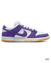 NK Suede Perforated Toe Skate Trainer Purple White Gum #purplewhitegum